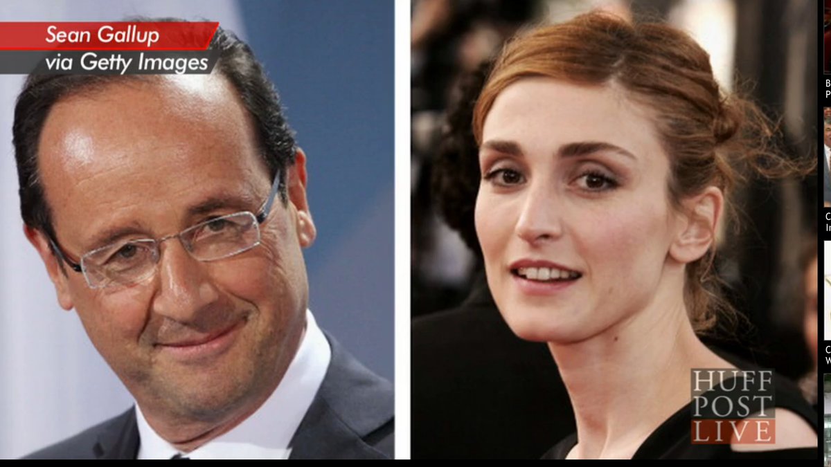 Hollande har tidigare varit i storm efter sin otrohetsaffär med den franska skådespelaren. 